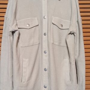 Altar'd State Light Gray Knit Cardigan